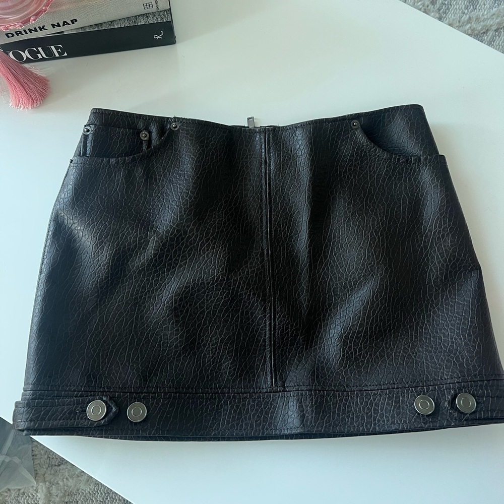 Leather Mini Skirt
